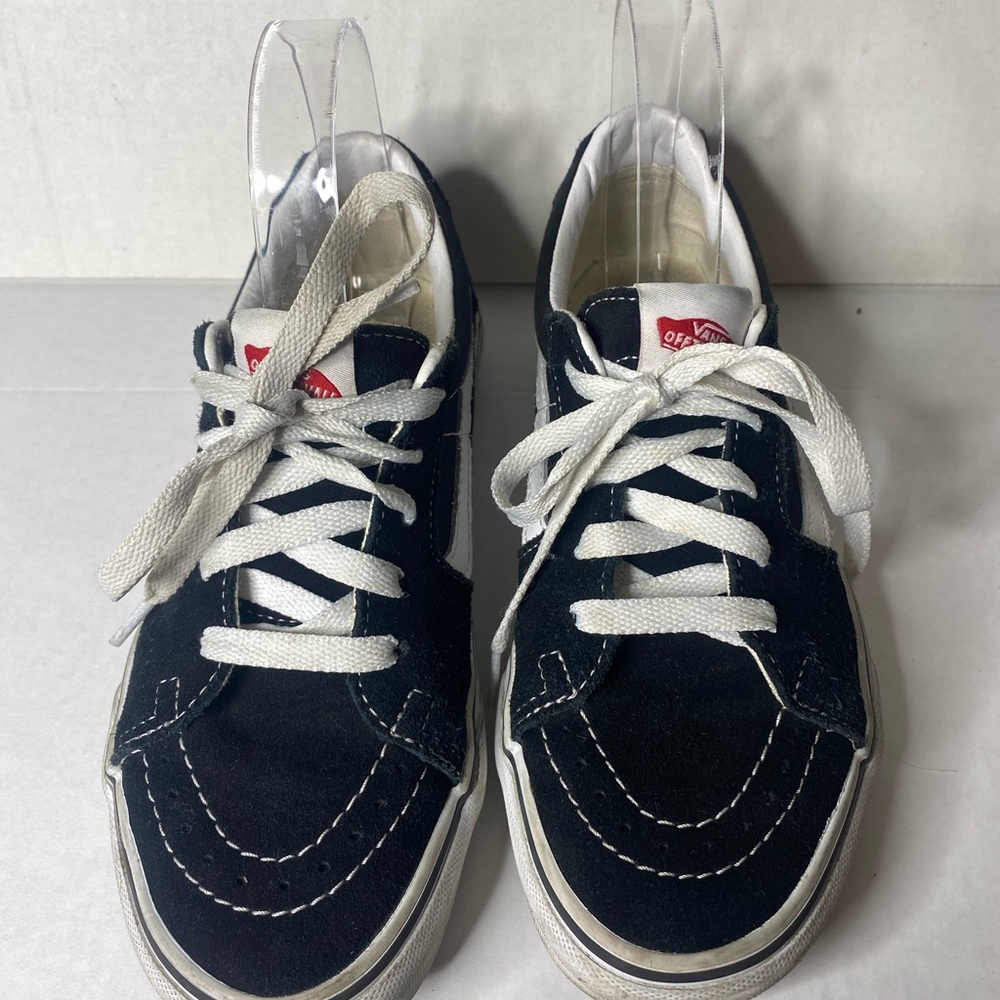 Sale! 🔥🔥🔥 Vans Black White Lace Up Off the Wall Sneakers M5/ W 6.5